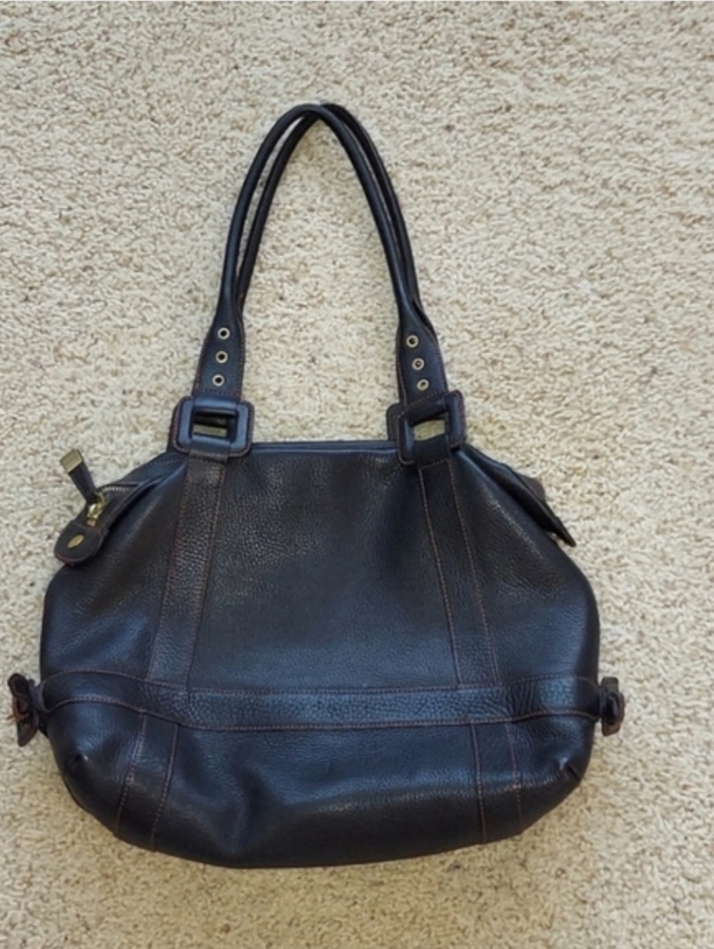 Maxx New York Women's Medium Satchel Bag In Chocolate Brown